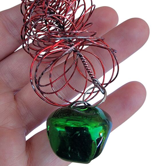 Vintage Wire Christmas Tree Ornament with Bell & Star Topper 1990s - Picture 4 of 10